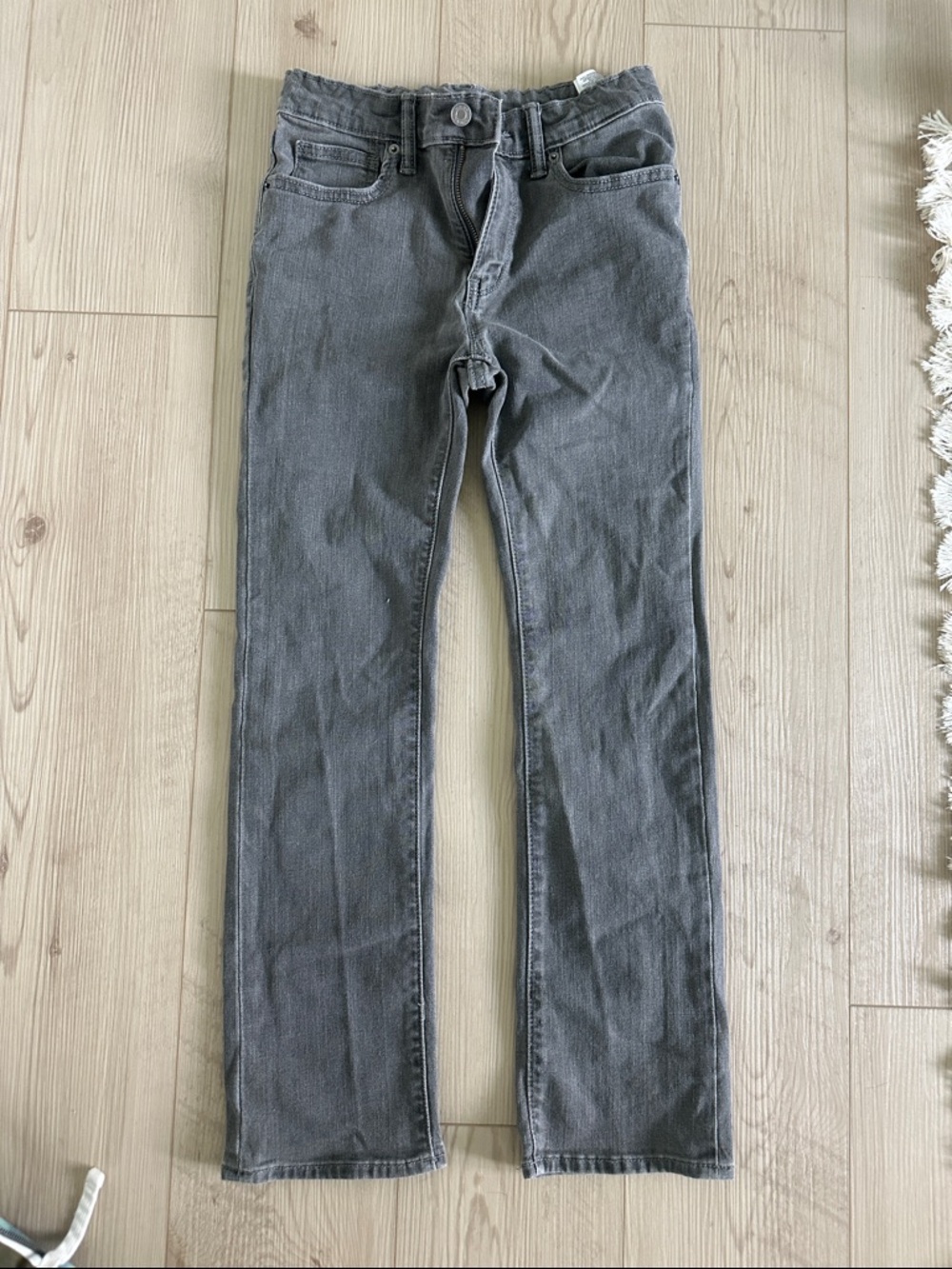 Old Navy Gray Straight-Fit Jeans